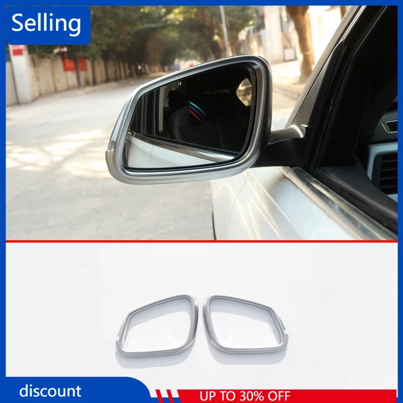 

Car Accessories Exterior Side Door Rearview Mirror Protection Frame Cover Trim For BMW 3 Series F30 316li 320li 2013-2018 2 Pcs