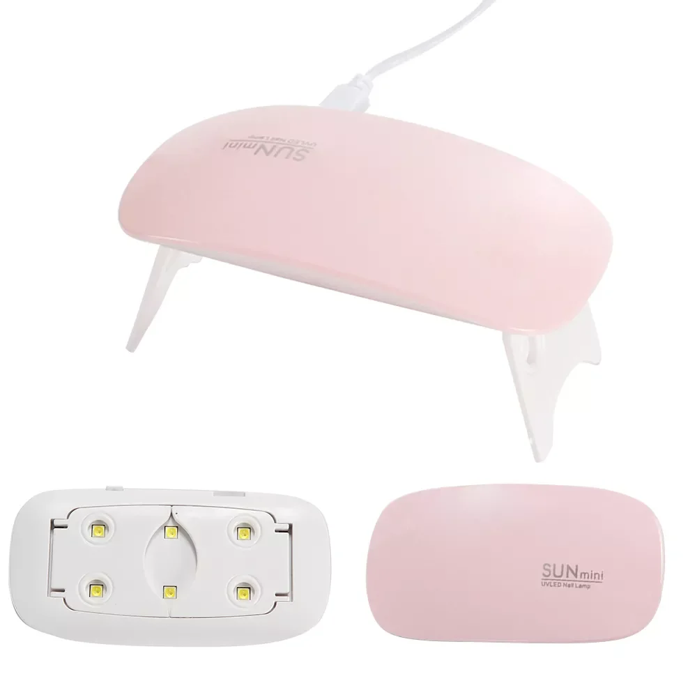 

2022New Mini 6W UV LED Lamp Nail Dryer Portable USB Cable Nail Gel Polish Dryer Prime Gift Nail Art Manicure Machine Lamp for Na