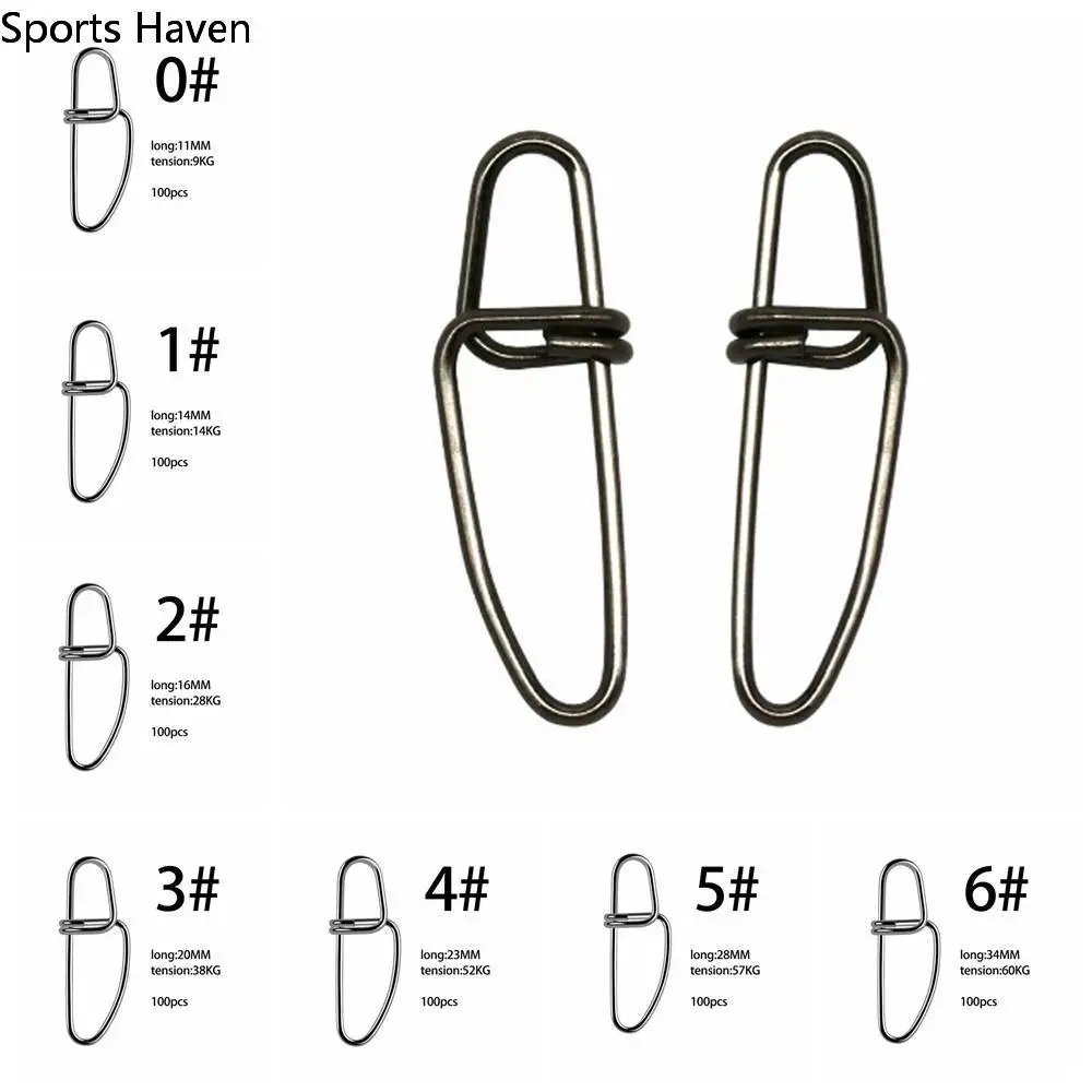 100 шт. булавка для рыболовной приманки Luya разъем рыболовного крючка из