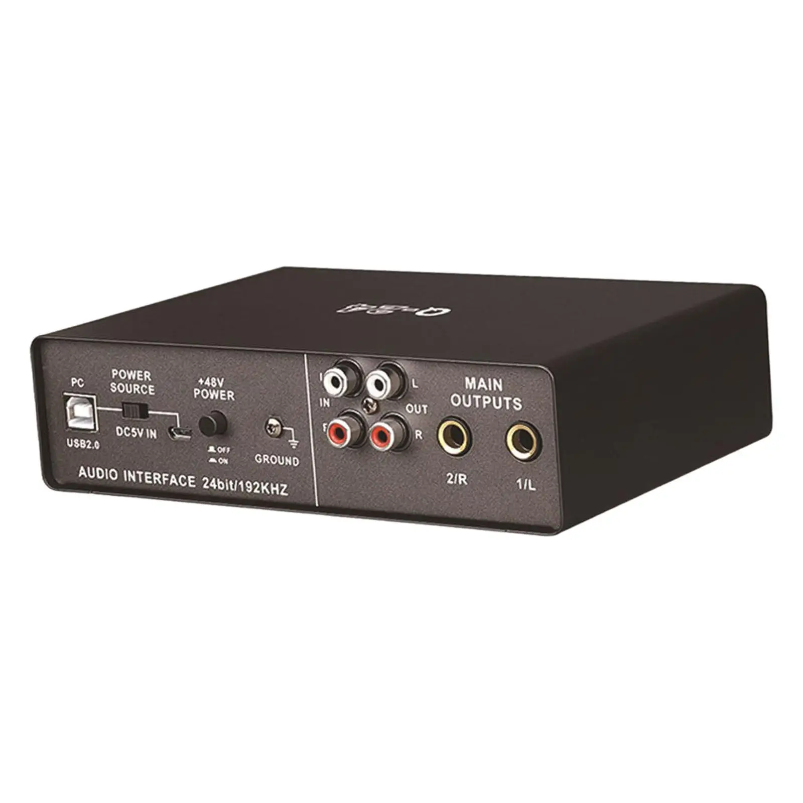 

USB 2.0 Audio Interface with 48V Phantom Power 24Bit Computer Recording Equipment for PC Streaming