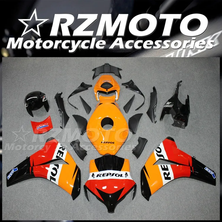 

4Gifts New ABS Motorcycle Fairings Kit Fit For HONDA CBR1000RR 2008 2009 2010 2011 08 09 10 11 Bodywork Set Red Orange