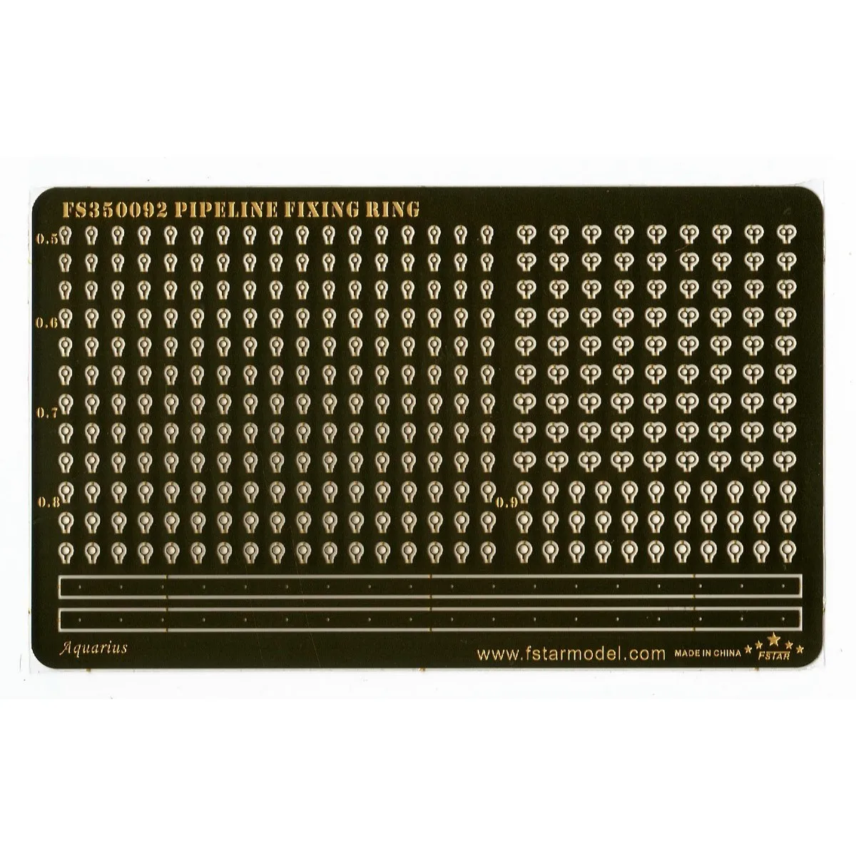 

Пятизвездочное фиксирующее кольцо для трубопровода FS350092 1/350