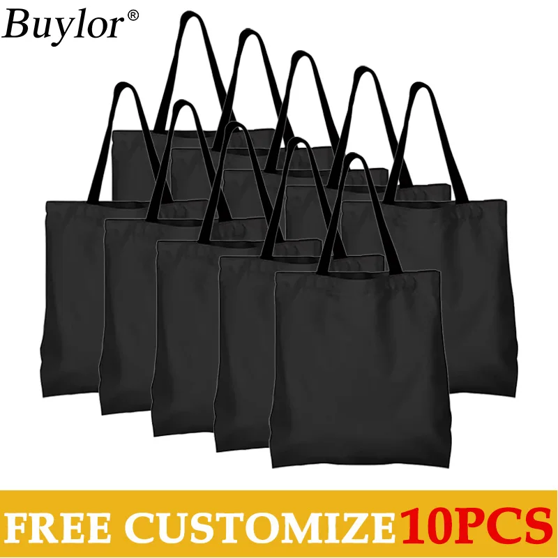 Buylor 10 шт. сумка-тоут с вашим логотипом персонализированная сумка для женщин