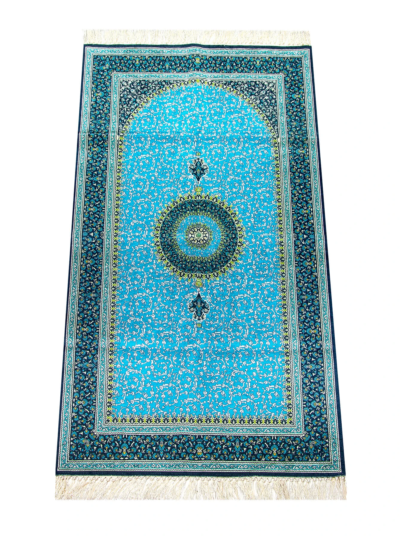 

Muslim Prayer Rug Soft Matte Janamaz Sajjadah Islamic Gift Carpet 121 Cm - 72 Centimeter 514 G Weight 60 Polyester 40 Cotton