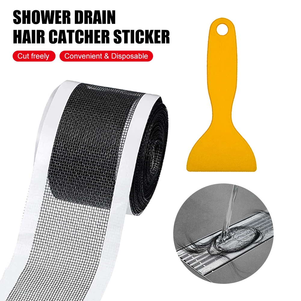 

5/10 Meter Shower Floor Drain Filter Hair Catcher Strainer Kitchen Sink Sewer Outfall Stopper Bathroom Mesh Stickers Disposable