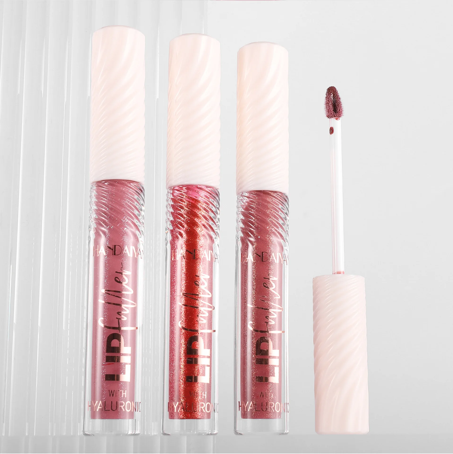 HANDAIYAN разноцветный зеркальный блеск для губ с гиалуроновой кислотой губная