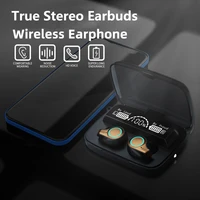 in ear headphone true stereo air buds tws wireless earphone sports waterproof headset fone bluetooth compatible earbuds with mic