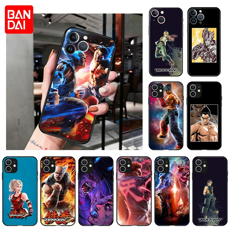 

For iphone 13Pro 12Pro 11 XS Max X XR 7 8 6 6s Plus 13 12 Mini 5G SE 2022 Bandai TEKKEN 7 Game Soft Black Matte Phone Case Cover