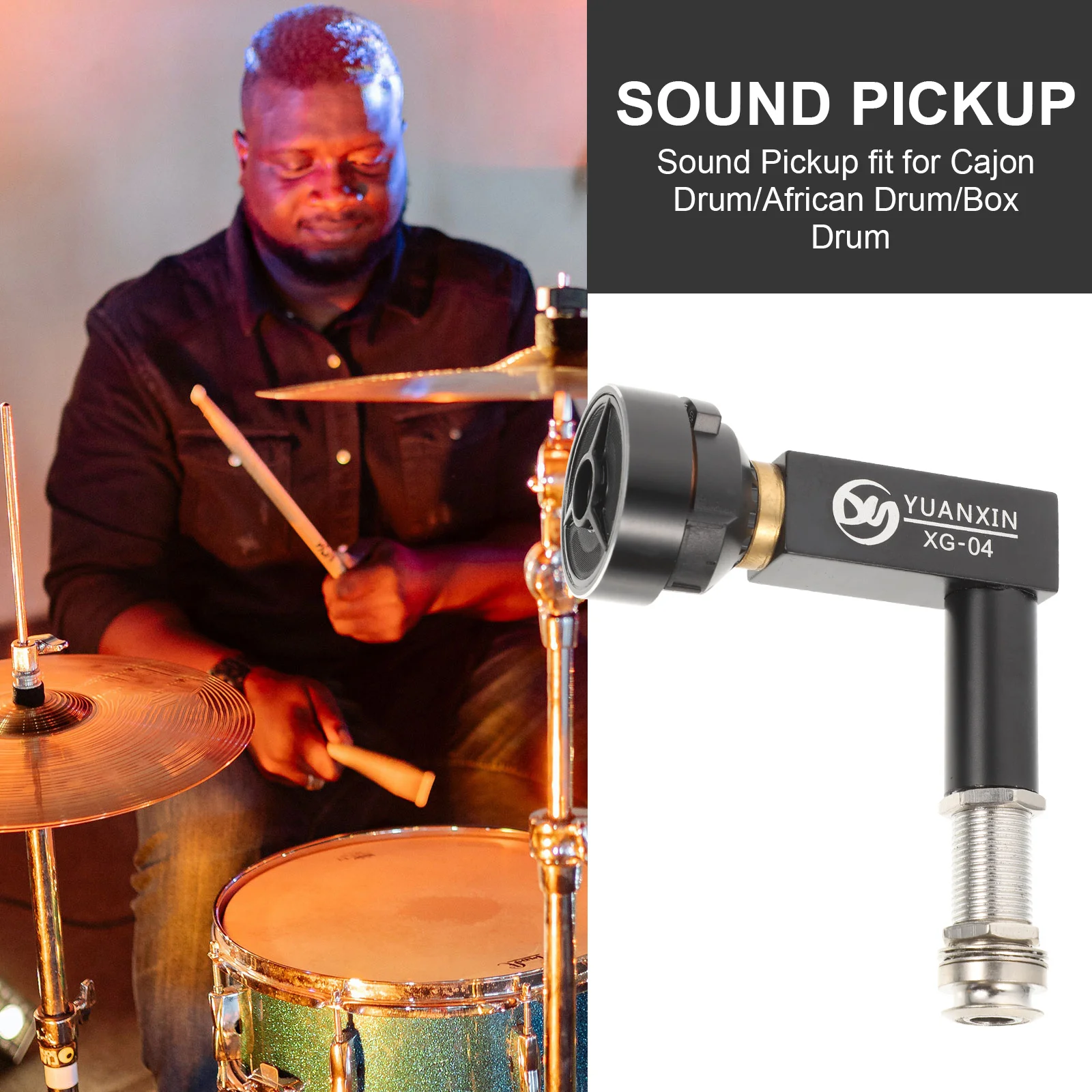 Звукосниматель музыкальных инструментов коленчатый барабан Cajon африканские