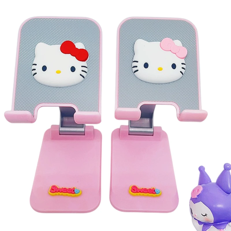 

Sanrio Hello kitty Mobile Phone Stand Lazy Desktop Kawaii Gift Ipad Tablet Universal Kuromi Folding Multi-Purpose Binge-Watching