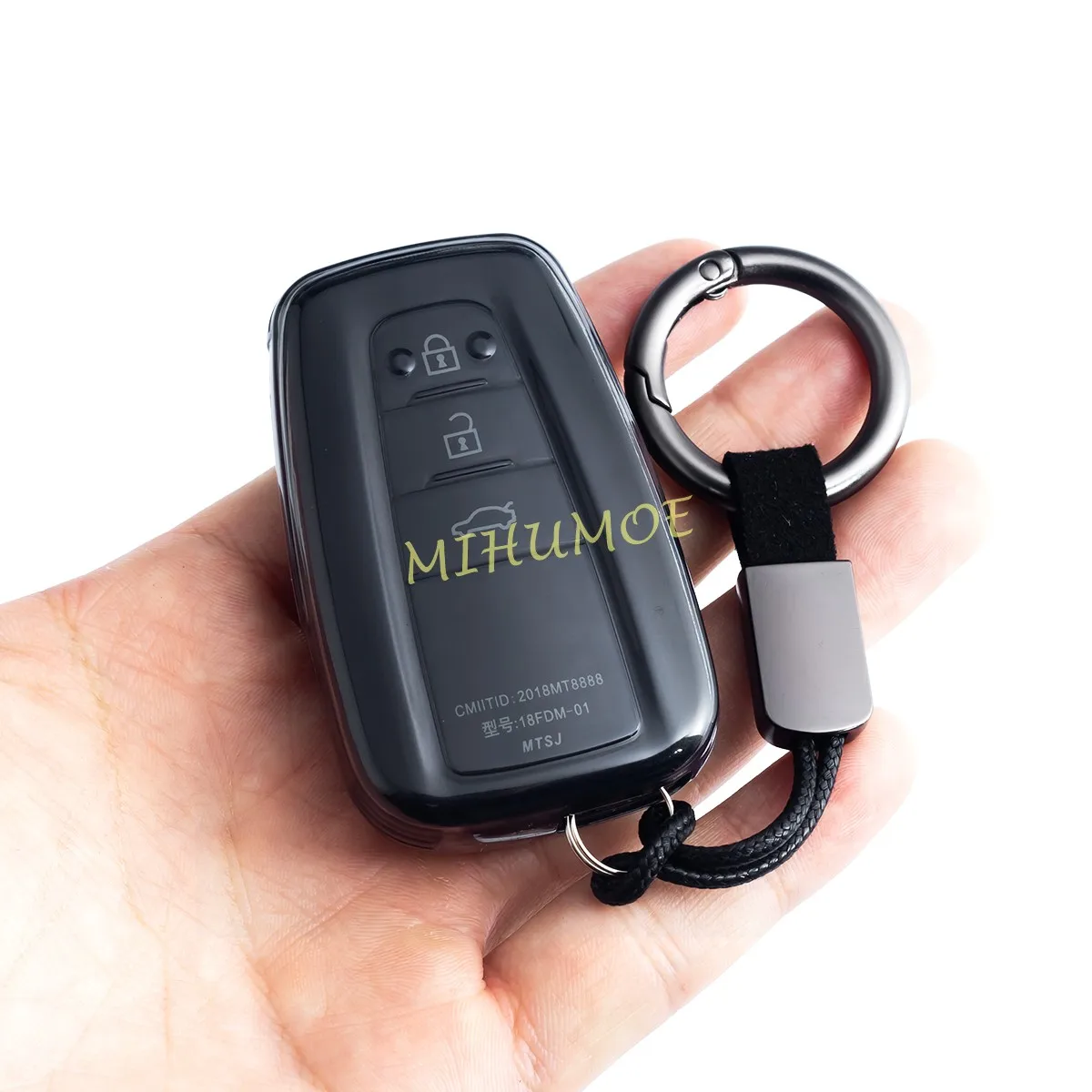 Для Toyota Highlander RAV4 Camry CHR Corolla Kluger Prius 4Runner Mirai 86 черный прозрачный брелок для ключей