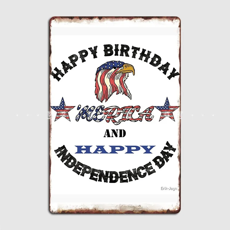 

4th Of July Independence Day Made In Usa Party Like It's 1776 Poster Metal Plaque Designing Poster Club Bar Tin Sign Poster