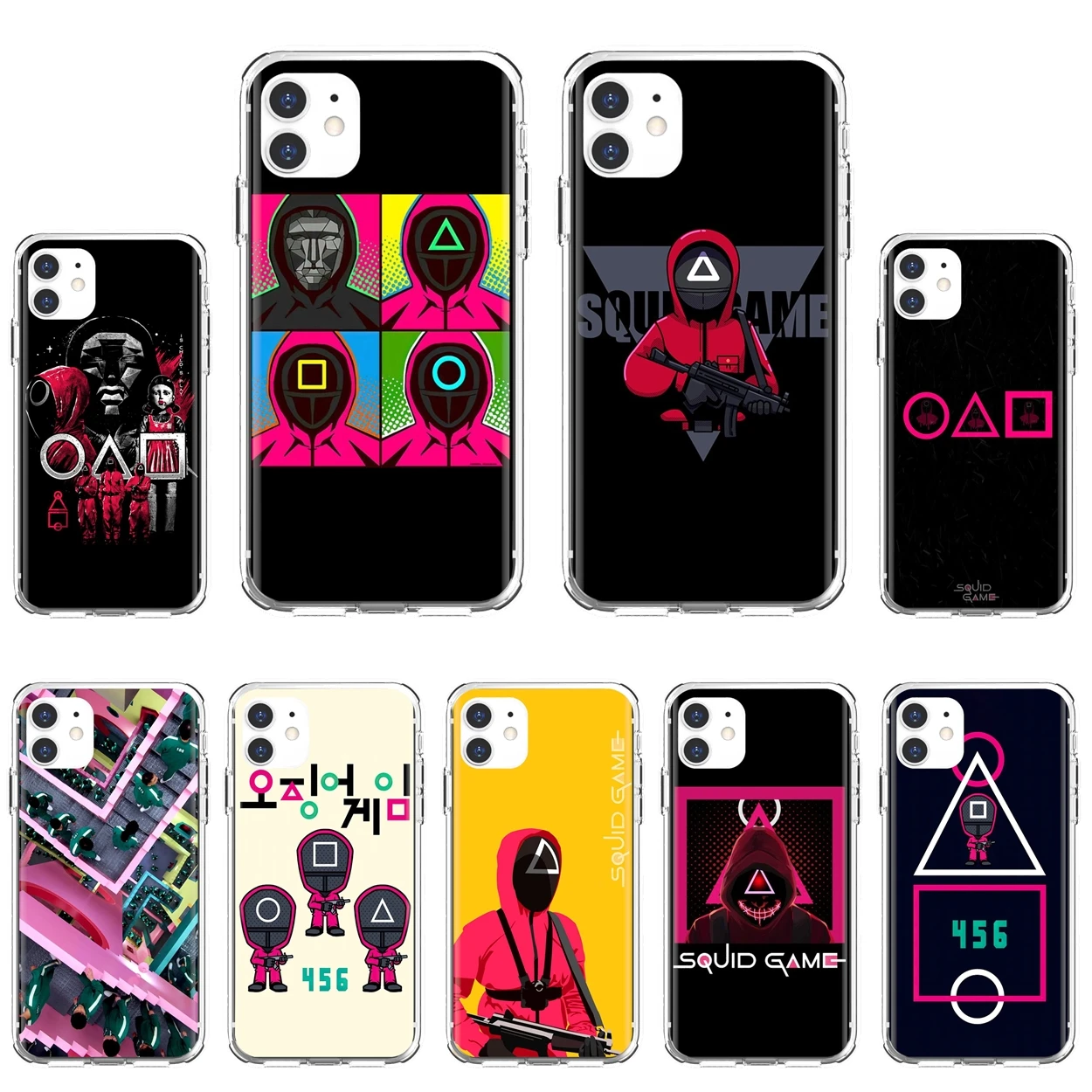 

Soft Shell Cover TV Squid Game For iPod Touch iPhone 10 11 12 Pro 4S 5S SE 5C 6 6S 7 8 X XR XS Plus Max 2020