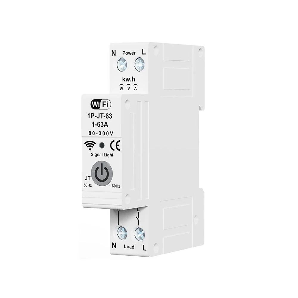 63A 1P WIFI Интеллектуальный переключатель с регулируемой температурой защита от
