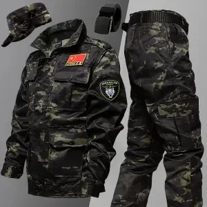 Spring camouflage instructors take a set of authentic advanced combat uniform men wear labor insurance overalls suit