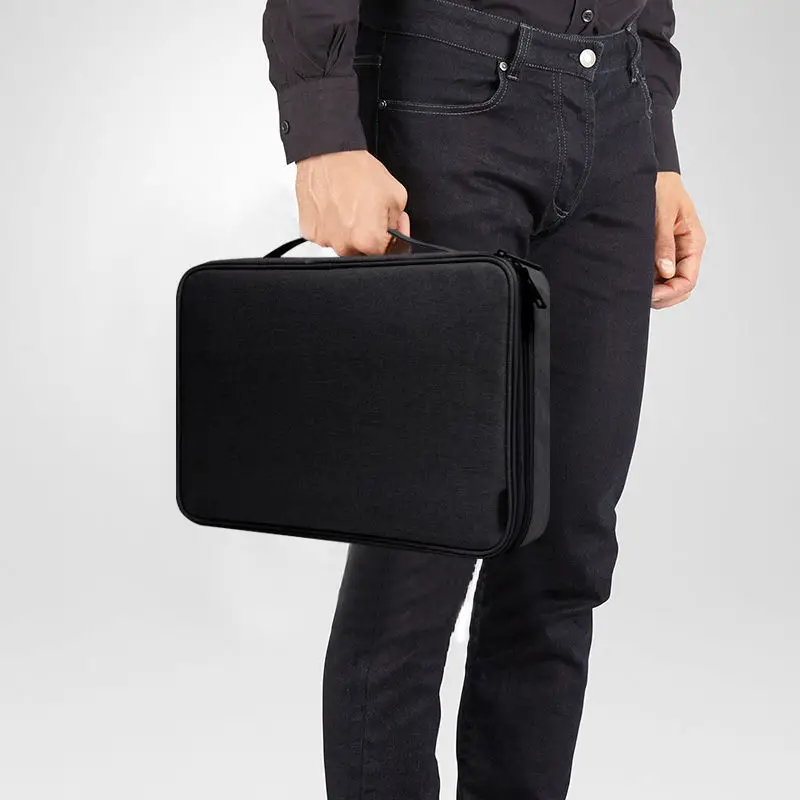 Large Capacity Multi-Layer Document Tickets Storage Bag Multifunction File Organizer Case Home Travel Passport Briefcase Supplie