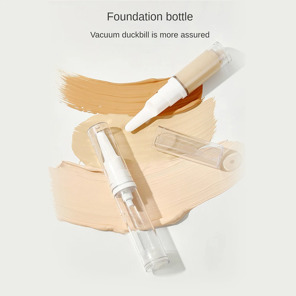 

Foundation Cosmetics Storage Bottle Vacuum Leak Proof Sunscreen Bottle With Lid Travel Essentials Foundation Bottle Durable Safe