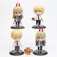 in stock 10cm chainsaw man anime figure q verision collectile model action figure toys