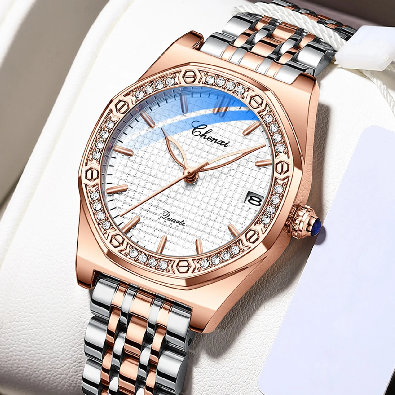 CHENXI Women Watches Top Brand Luxury Quartz Waterproof Clock Ladies Rose Gold Stainless Steel Wristwatch Relogio Feminino enlarge