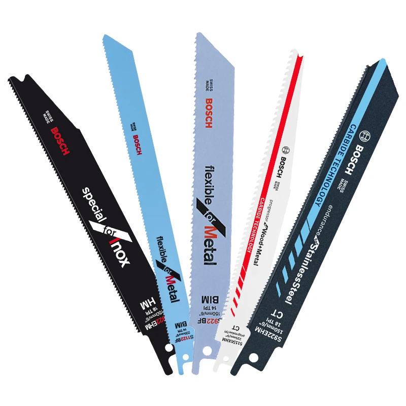 Лезвия для сабельной пилы Bosch S922BF S922EF S1122BF S1122EF, для резки металла, 5 шт./упаковка