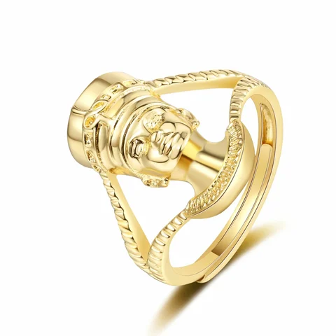 Золотые кольца Анк с двойной катушкой