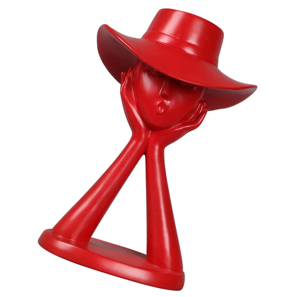 

Abstract Statue Sculpture Figurine Face Girl Woman Decor Statues Thinker Resin Women Modern Ornament Figurinessculptures Lady