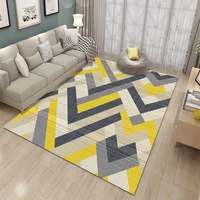 living room carpet light luxury geometric printing carpet bedroom large area carpet decor home coffee table non slip floor mat