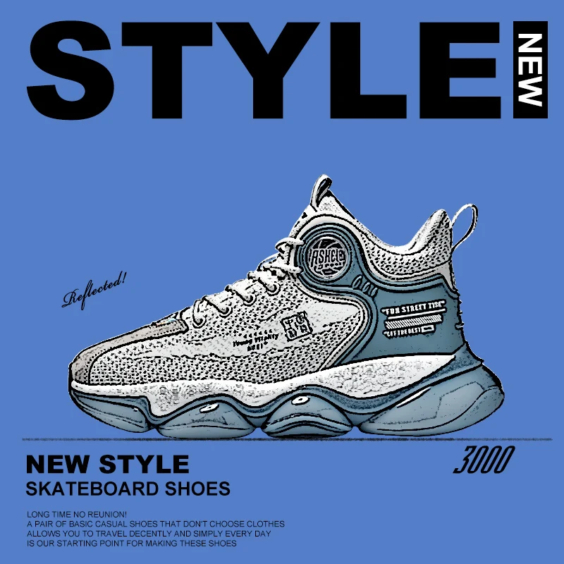 

Outdoor Luminous Men Basketball Shoes Cushioning Non-Slip Trend Sport Shoes Gym Training Athletic Platform Basketball Sneakers