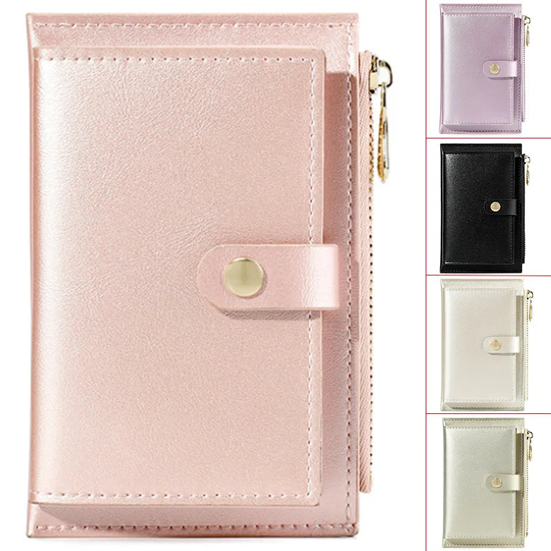 

Women Card Holder Key Wallet Pu Zipper Pouch Korean Creative Mini Coin Purse