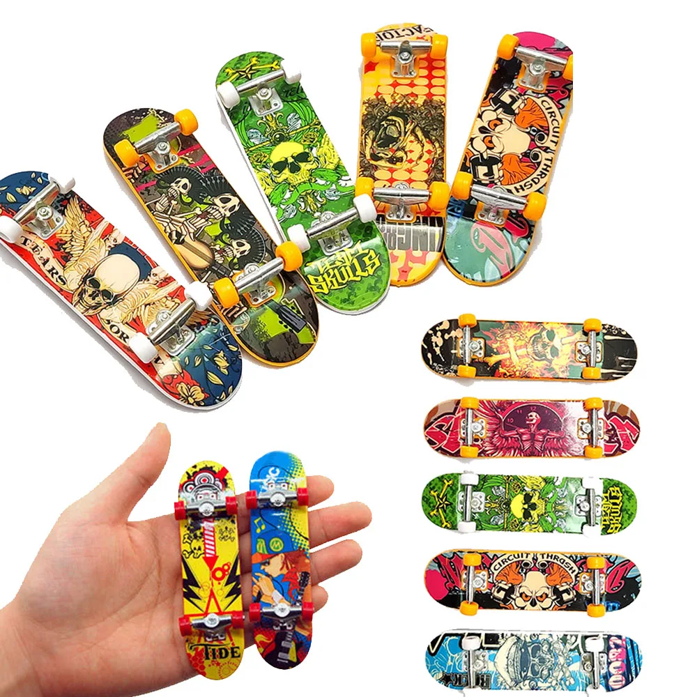 

5Pcs Mini Kids Fingerboards Toy Party Favors For Kids Birthday Pinata Toy Loot Carnival Prizes Boys Girls Goodie Bags Fillers