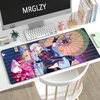 Hot Sale Cute Girl Ayaka Anime Mouse Pad Genshin Impact Large Mousepads Gaming Accessoroes Laptop Mechanical Keyboard Desk Mat