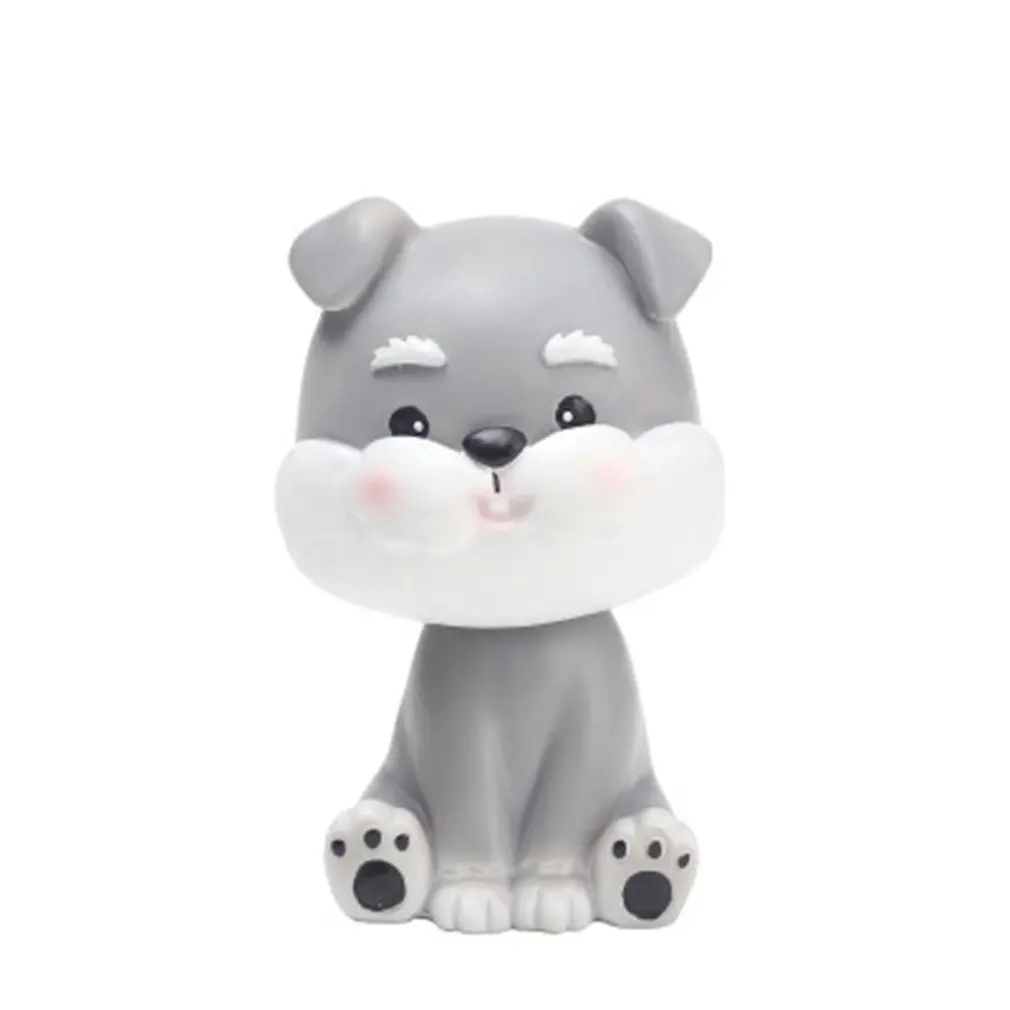 

Милая кукла-Собака С каучуковой головой, украшение для дома, маленькие украшения, маленькая модель, пего, бульдог, Keji, Шнауцер