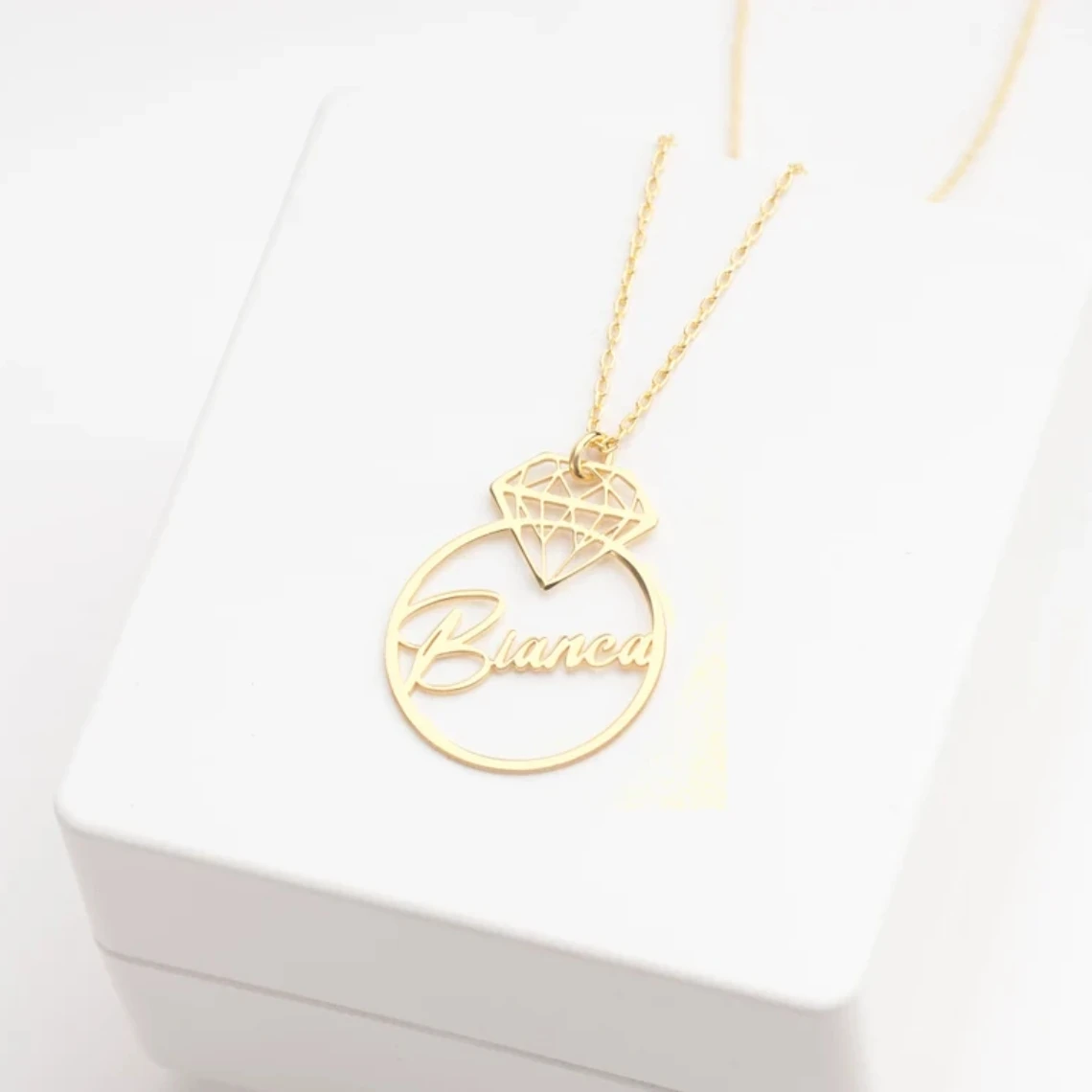 Ожерелье с именем на заказ женские любимые ювелирные изделия из нержавеющей