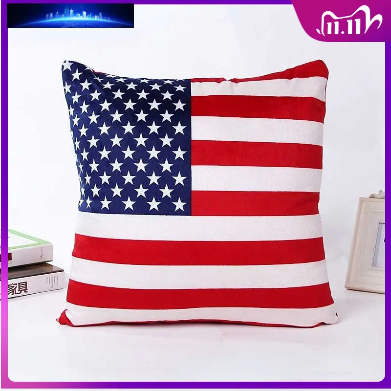 

Vlag kussensloop kussensloop Hot sales kussensloop NIEUWE Amerika nationale vlag throw pillows