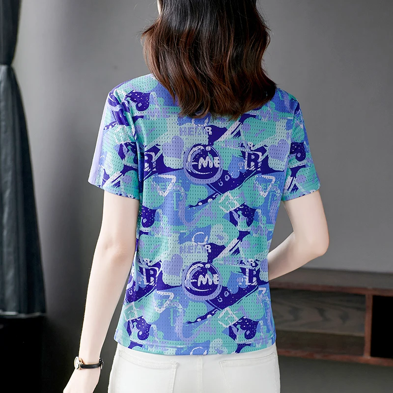 Летняя женская камуфляжная рубашка-поло футболка роскошные женские футболки