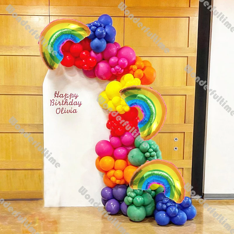 Радужный воздушный шар, блестящий, матовый, красный, оранжевый, пуэль, темно-синий, розовый, желтый, пыльный, зеленый шар, гирлянда, украшение для дня рождения мальчика/девочки