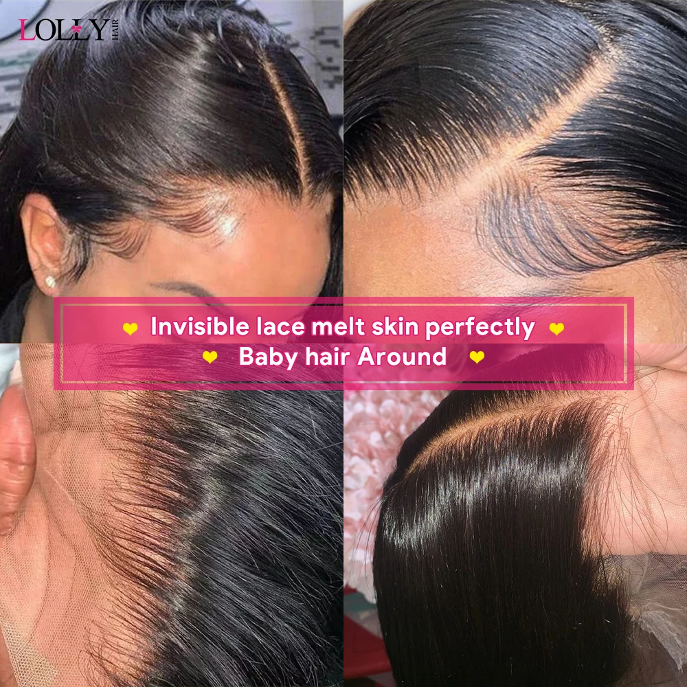 Лолли 250 плотность короткие человеческие волосы парик прямой боб кружевные