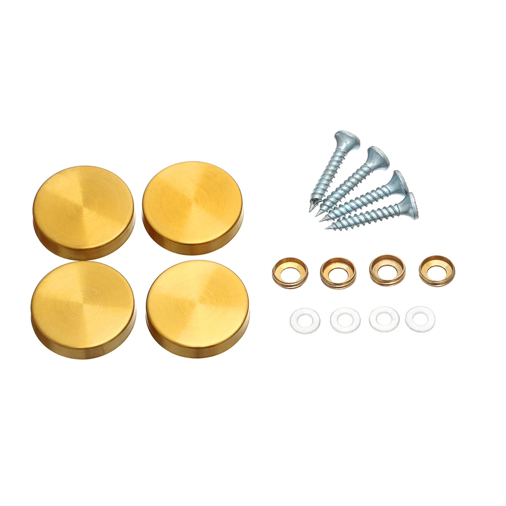 

4 набора зеркальных крепежных гвоздей, винты для рекламы, зеркальные крепежные элементы из нержавеющей стали, декоративные винты