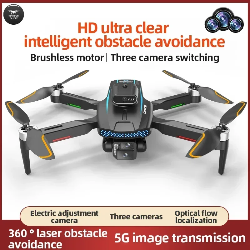 Новинка 2024 Квадрокоптер LF662 с тремя камерами обход препятствий Аэрофотосъемка