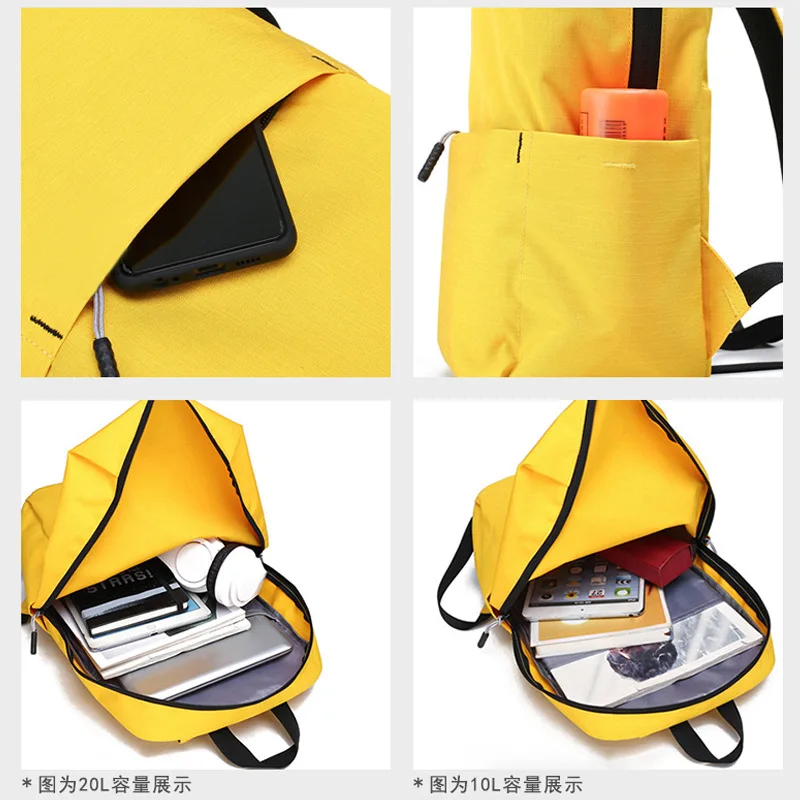 Original Xiaomi Mijia 4th Backpack  20L Waterproof Colorful Daily Leisure Urban Unisex Sports Travel Backpack Dropshipping