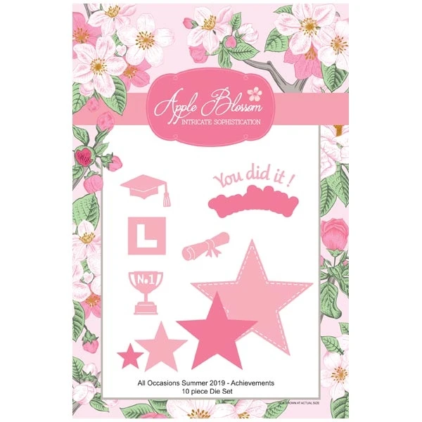 

Achievements Set Of 10 Dies Scrapbooking Metal Cutting Dies Craft Embossing Make Paper Greeting Card Making Template DIY