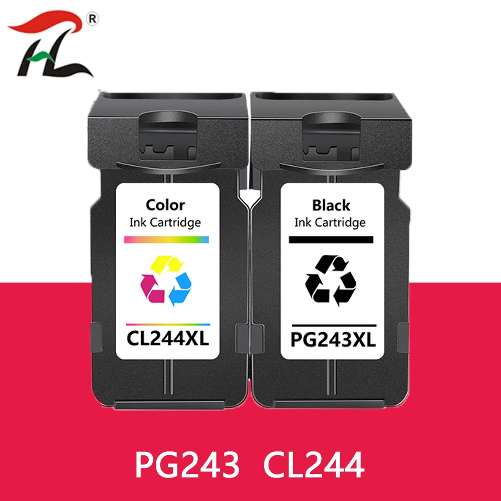 

PG243 CL244 Ink Cartridges replacement for Canon PG243XL 243XL CL 244XL for Pixma TS3120 3122 MG2522 3022 2922 2920 2520 TR4522