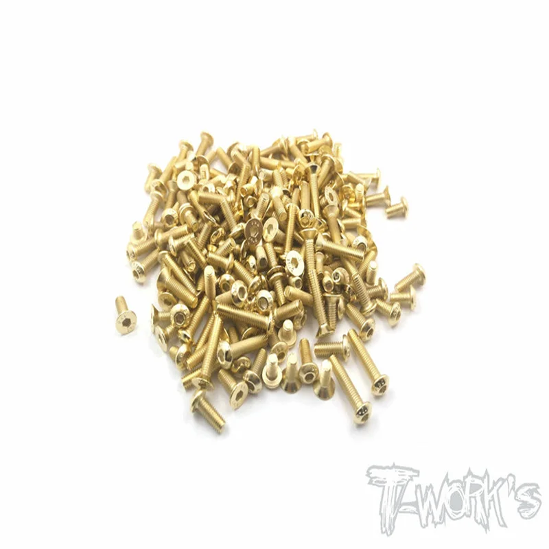 

Original T works GSS-X1220'US Gold Plated Steel Screw Set 78pcs. (For Xray X12 2020 EU ) Rc part