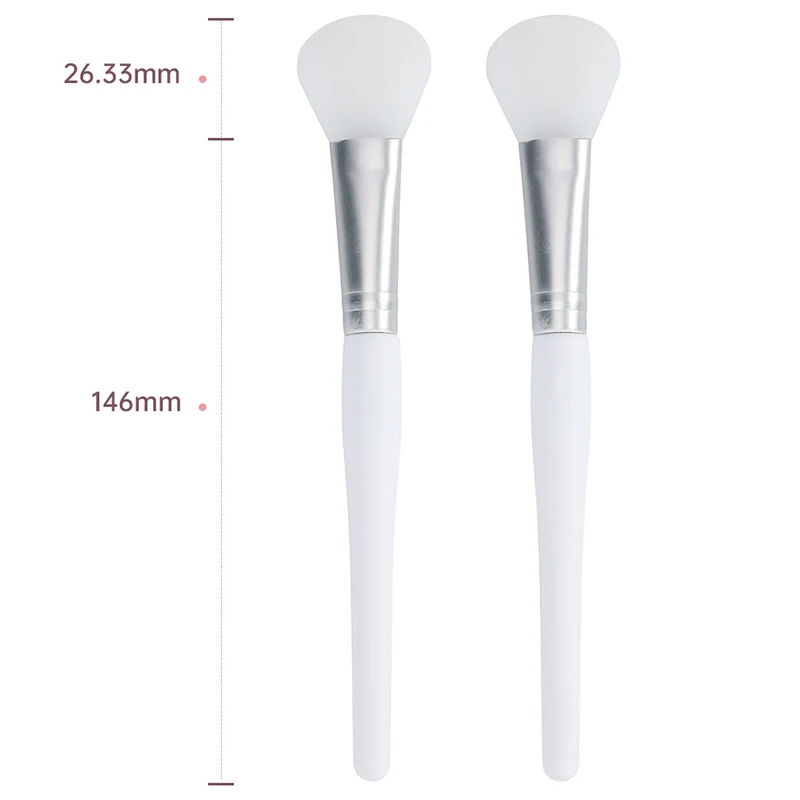 Fan Shape Silicone Facial Face Mask Brush Women Mask Mud Mixing Blender Brush Cosmetic Makeup Brushes Beauty Tools maquillage images - 6