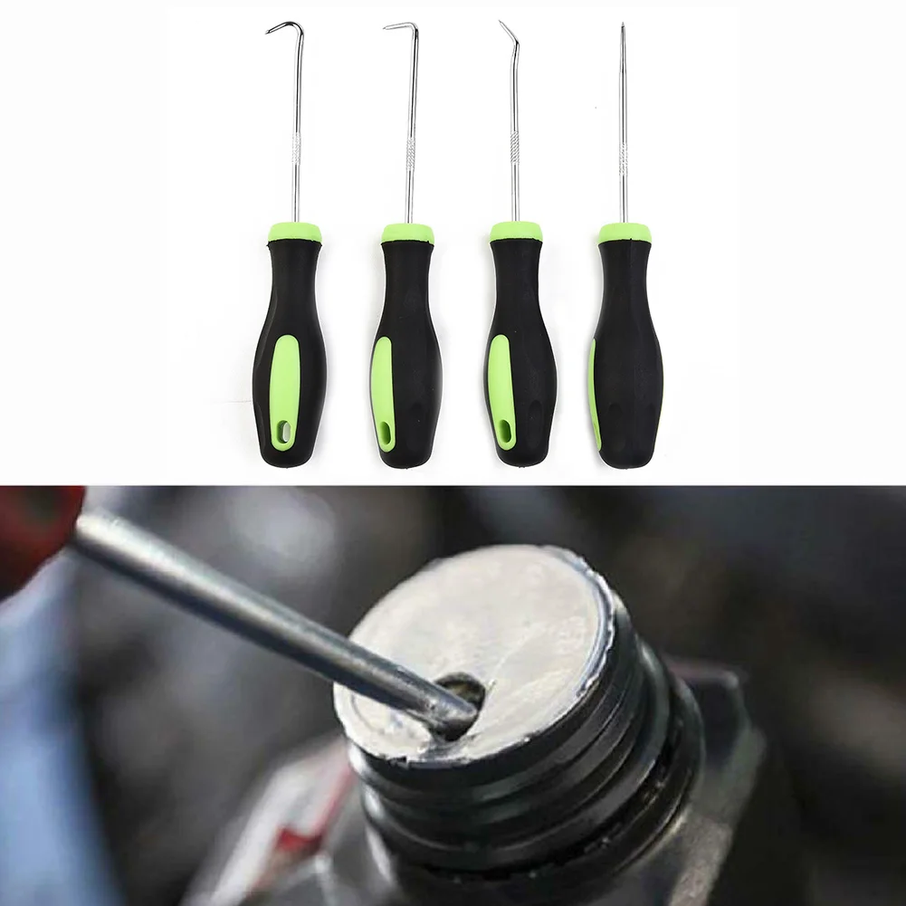 

4Pcs/set Car Il Seal Pullers Tools Oil Seal Pullers Gasket O-Ring Rubber Seal Remover Pick Set Portable Repair Accessories