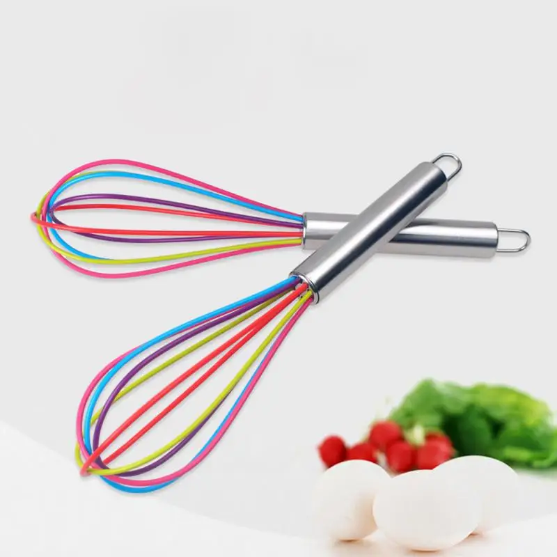 Stainless Steel Whisk Stirrer Mixing Mixer Egg Milk Beater Kitchen Baking Tool Cream Blending Stirring
