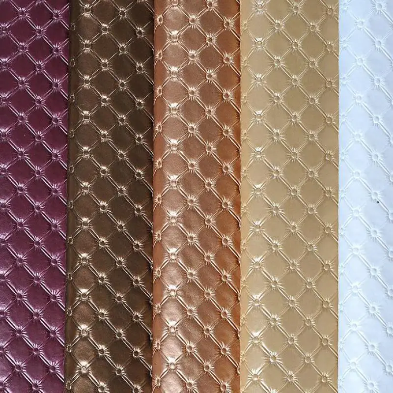 1 Meter Pvc Faux Leather Fabric Eco Synthetic Leatherette Upholstery Sofa Hotel Furniture Material Tissu Telas Tessuto