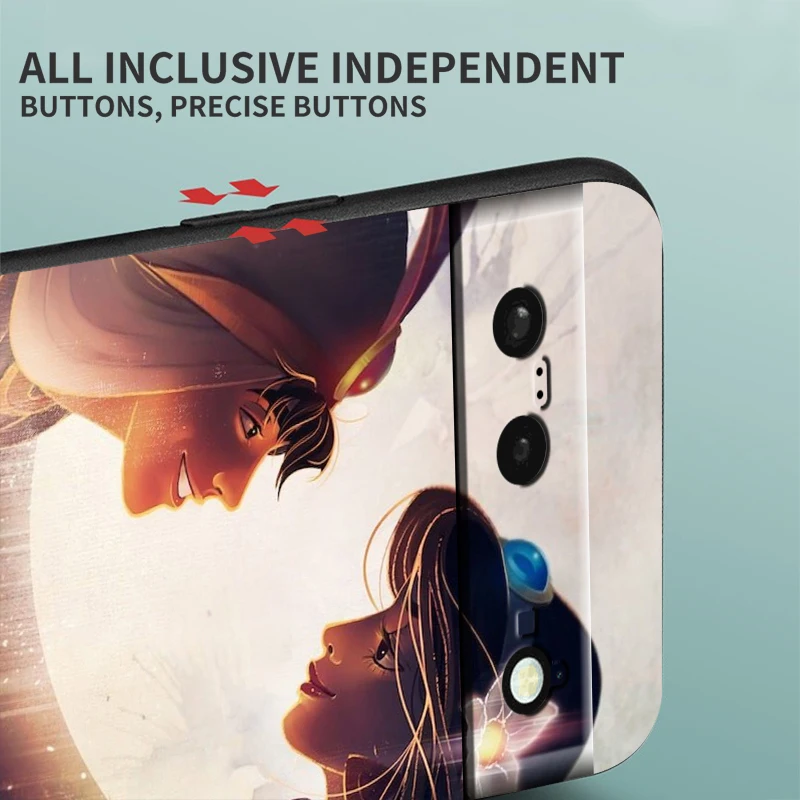 Чехол Принцессы Диснея Aladdin для Google Pixel 8 7A 7 6A 6 5A 5 4 4A XL