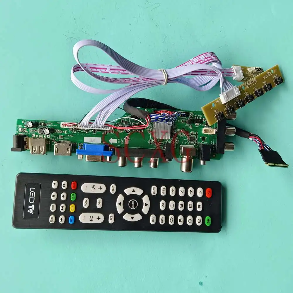 

Fit B156XTN03.2 LCD Control Driver Board Kit DVB Digital Signal 1366 768 15.6" VGA AV USB HDMI-Compatible Monitor LVDS 40 Pin