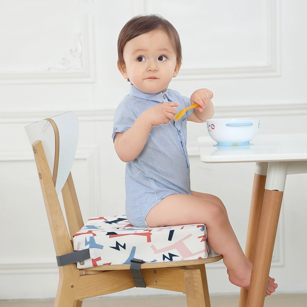 Baby Safety Increased Booster Seat Cushion Pad Pillow Baby Dining High Chair Seat Cushions Adjustable Removable Children Kids